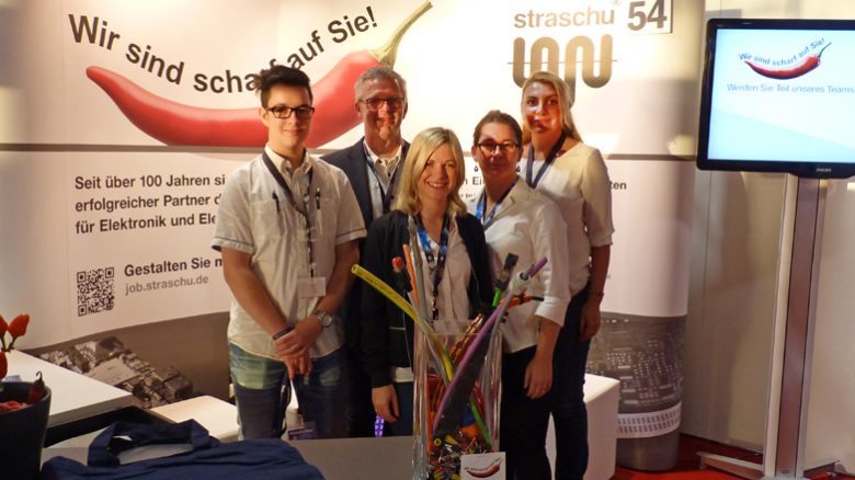 Das straschu Standteam auf der Jobmesse in Bremen