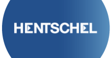 blauer Kreis mit Schriftzug Hentschel