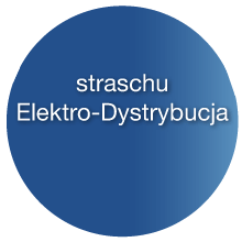 blauer Kreis mit Schriftzug straschu Elektro-Dystrybucja