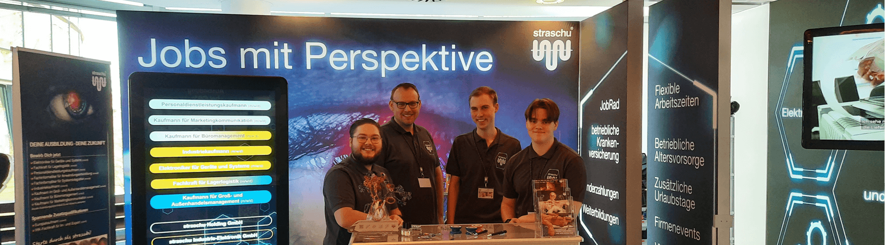 Das straschu Standteam der Job4U in Bremen