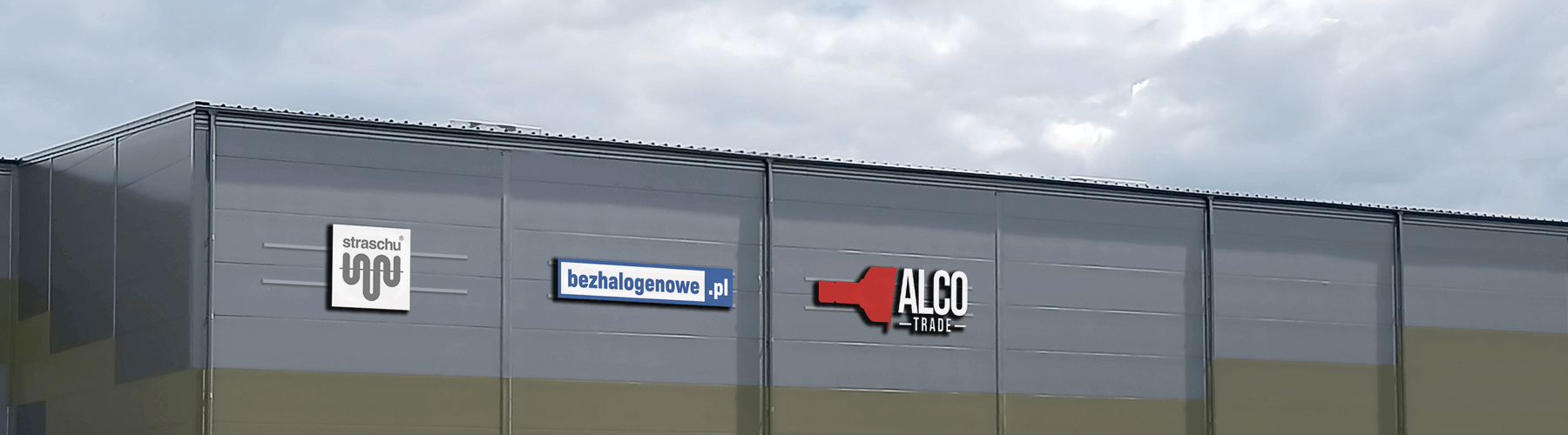 Haus mit Firmennahmen Straschu, bezhalogenowe und ALCO