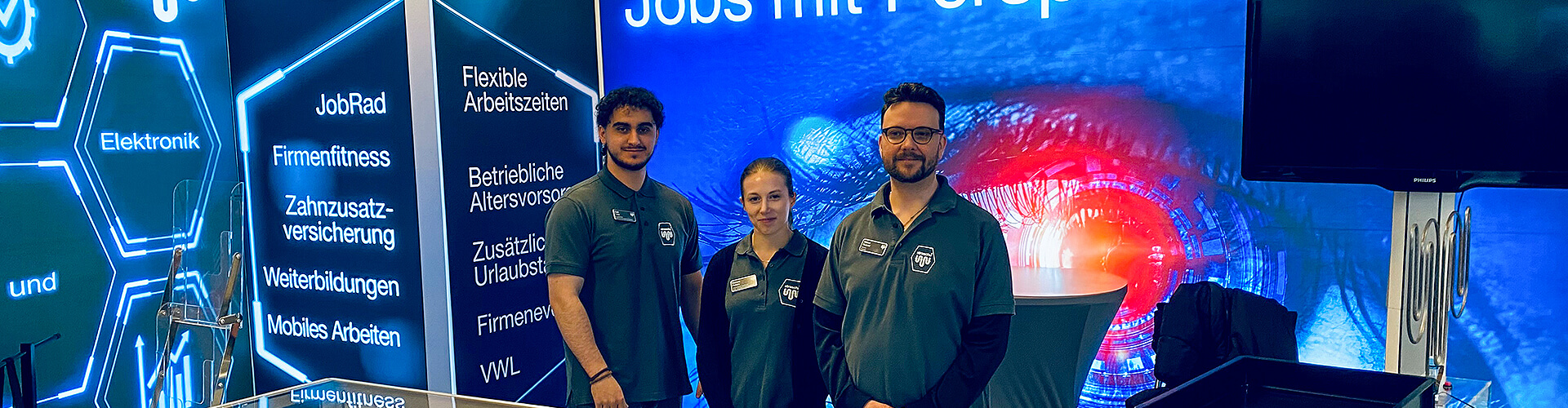 Das Standteam auf dem Stand der straschu Gruppe bei der BIB.